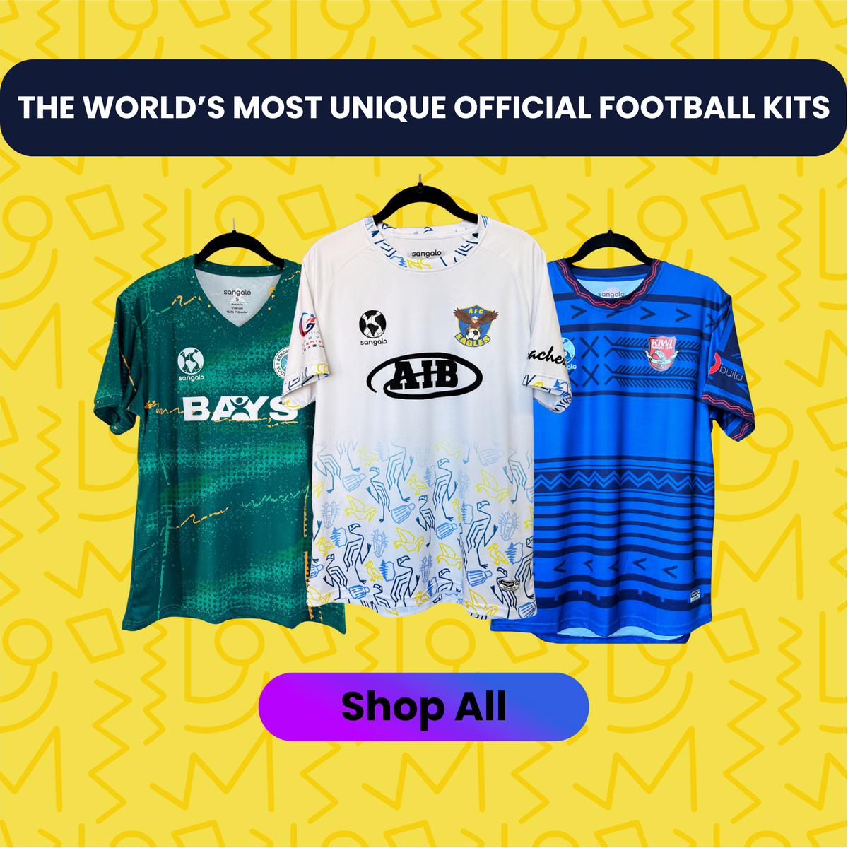 Sangalo – The World's Most Unique Official Football Kits. Shop official new jerseys of rare clubs from around the world and support football growth.

